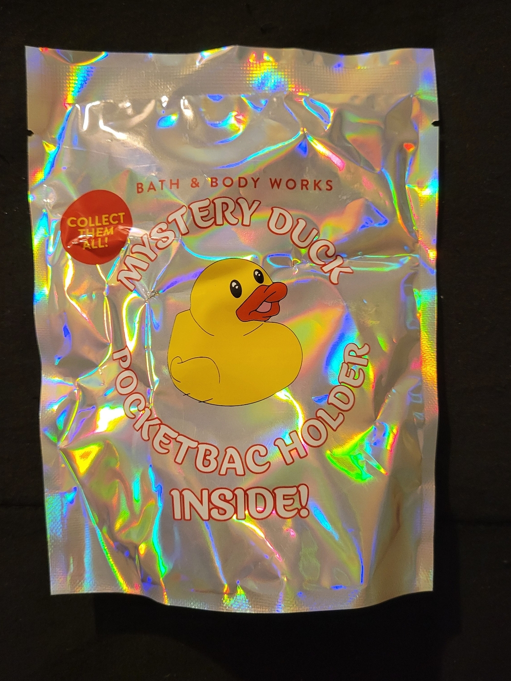 Bath & Body Works Mystery Duck PocketBac Holder In Unopened Holographic Pack